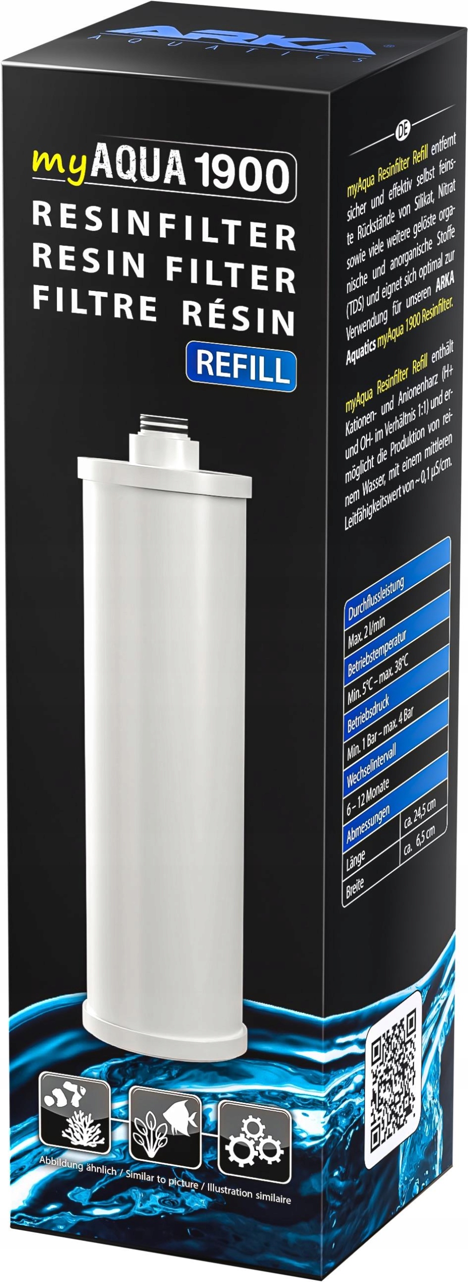 Doplnění Filtru Arka MYAQUA1900 Resin