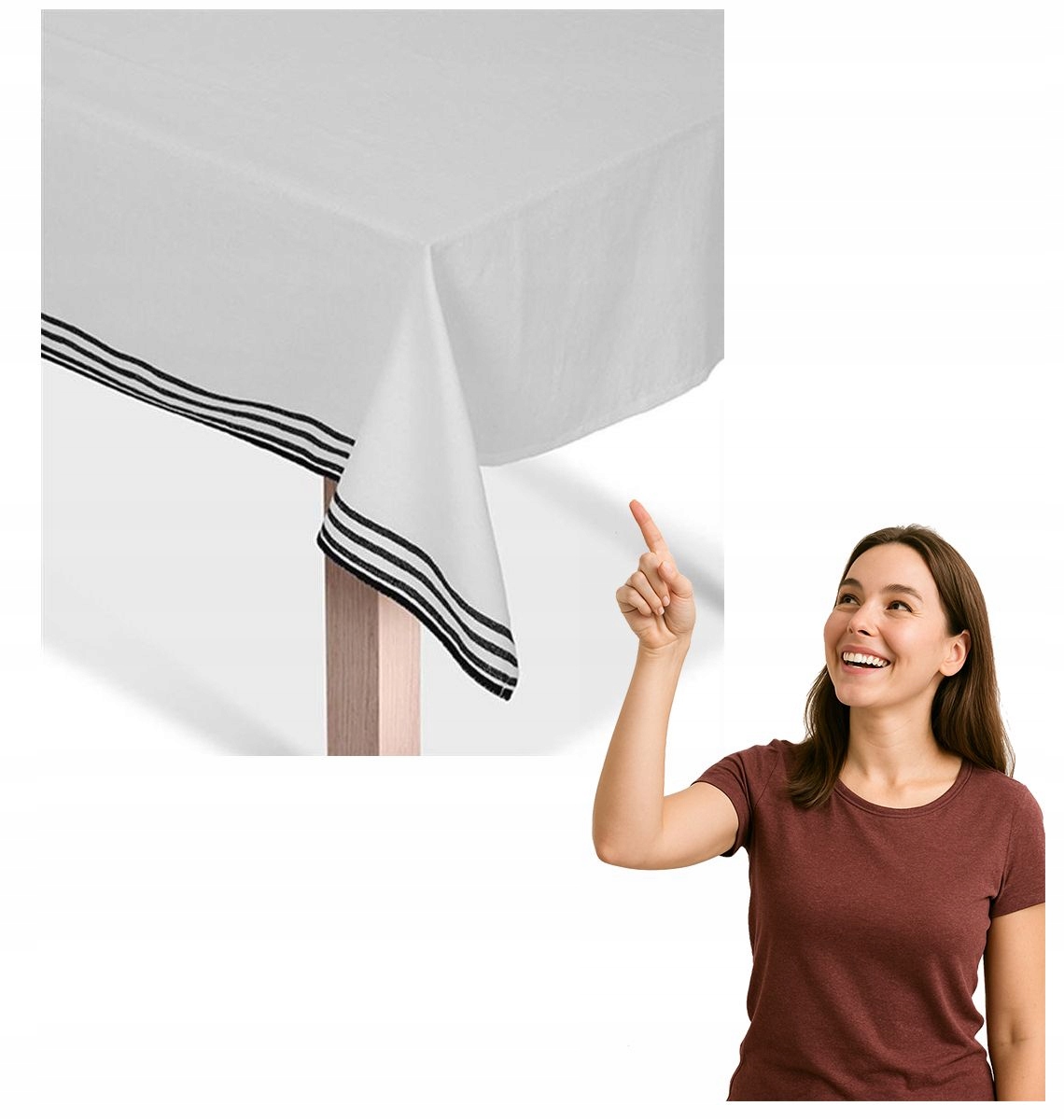 Obrus Stenhild biely Markslojd 150 x 300 cm