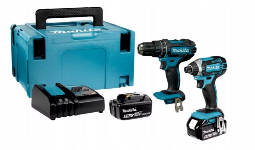 Zestaw Makita DLX2131TJ DHP482 DTD152 2 AKUx 5,0Ah ładowarka MAKpac