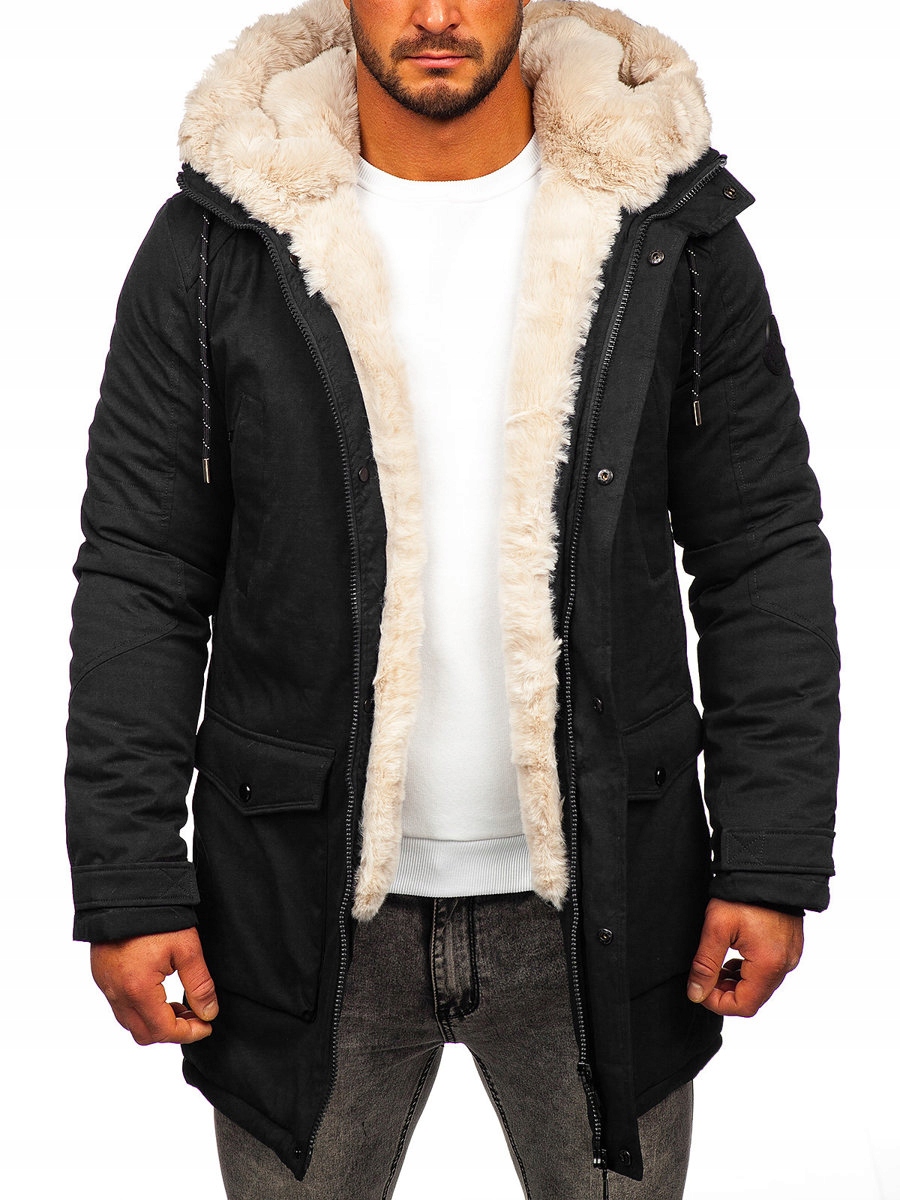 

Kurtka Męska Zimowa Parka Czarna M120 DENLEY_2XL