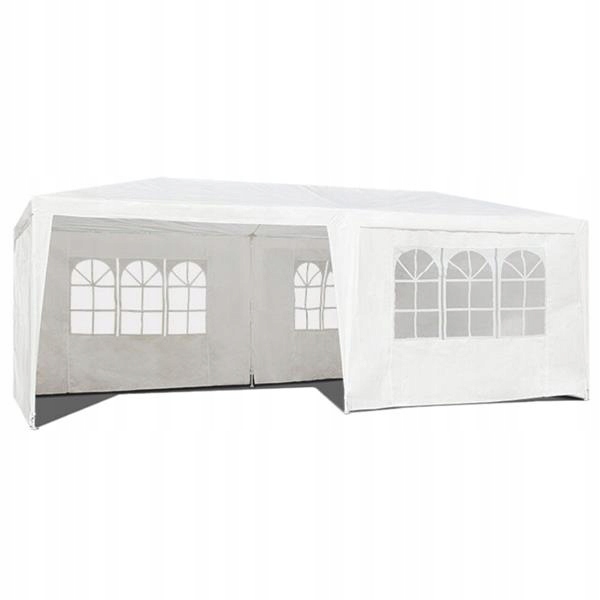 Stan obchodní zahradní pavilon 3x6 m, 6 stěn, bílý MultiGarden