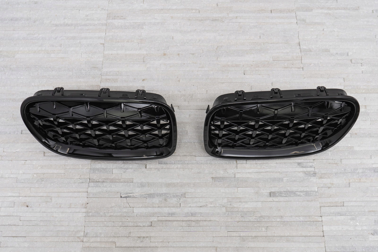 BMW 5 F10 почка черный тюнинг гриль DIAMOND