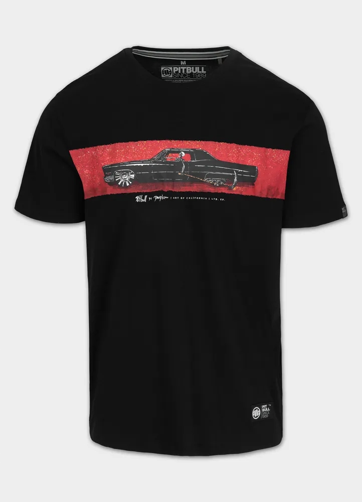 Męska Koszulka Pitbull Devil's Deville T-shirt Bawełna Koszulki z nadrukiem