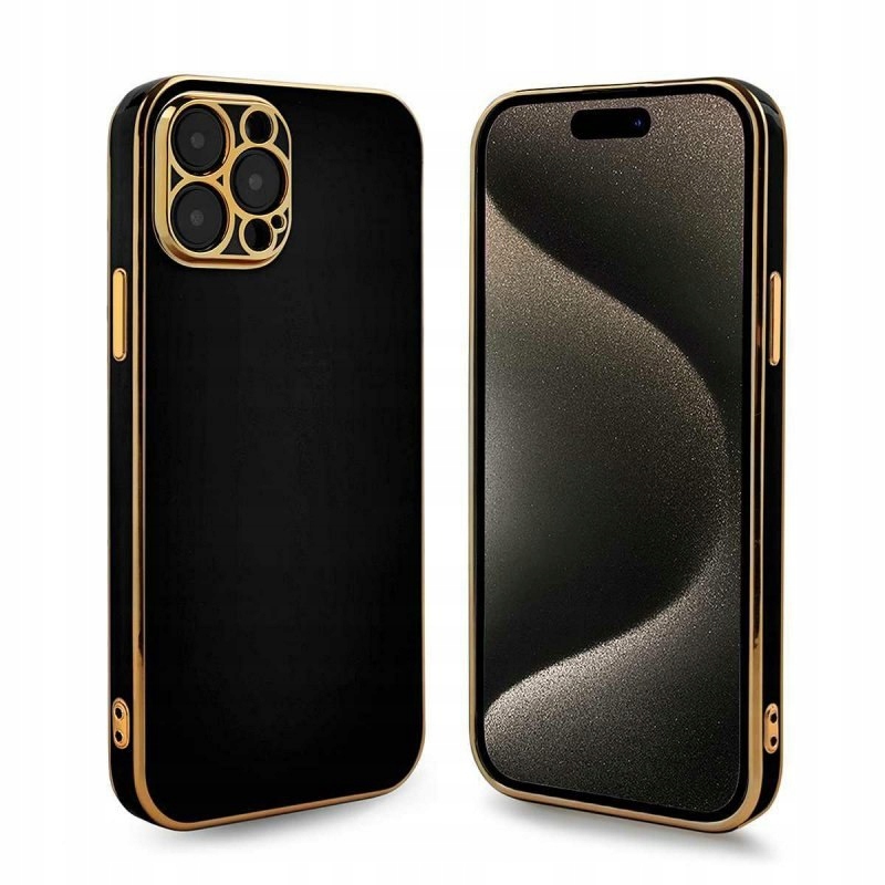Etui Glamour do Apple iPhone 12 czarny