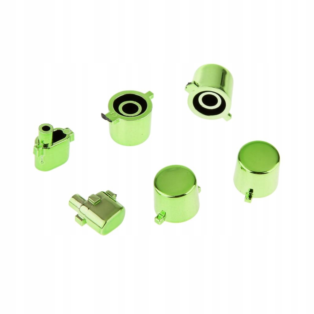 Chrome Plating Buttons Housing and Touchpad for PS4 Controller Shell Green Kolor bezbarwny