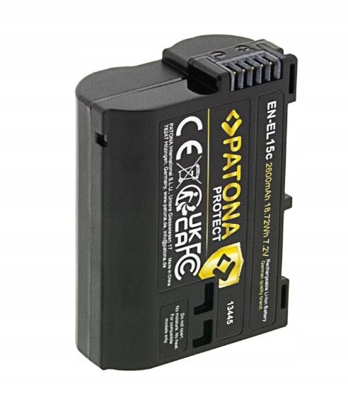 Bateria EN-EL15C do Nikon Z6 II Z6 III Z5 Z5 II Patona Protect Akumulator