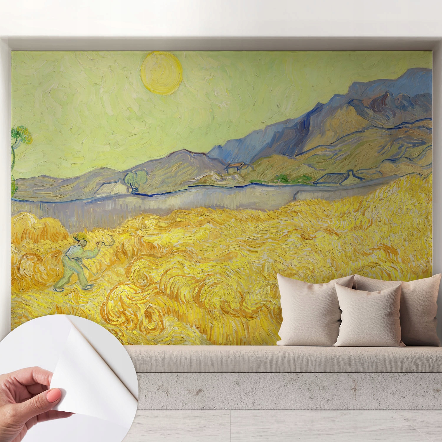 Fototapeta Tapeta na zeď Ložnice Obývací pokoj Pšeničné pole 208x146 cm