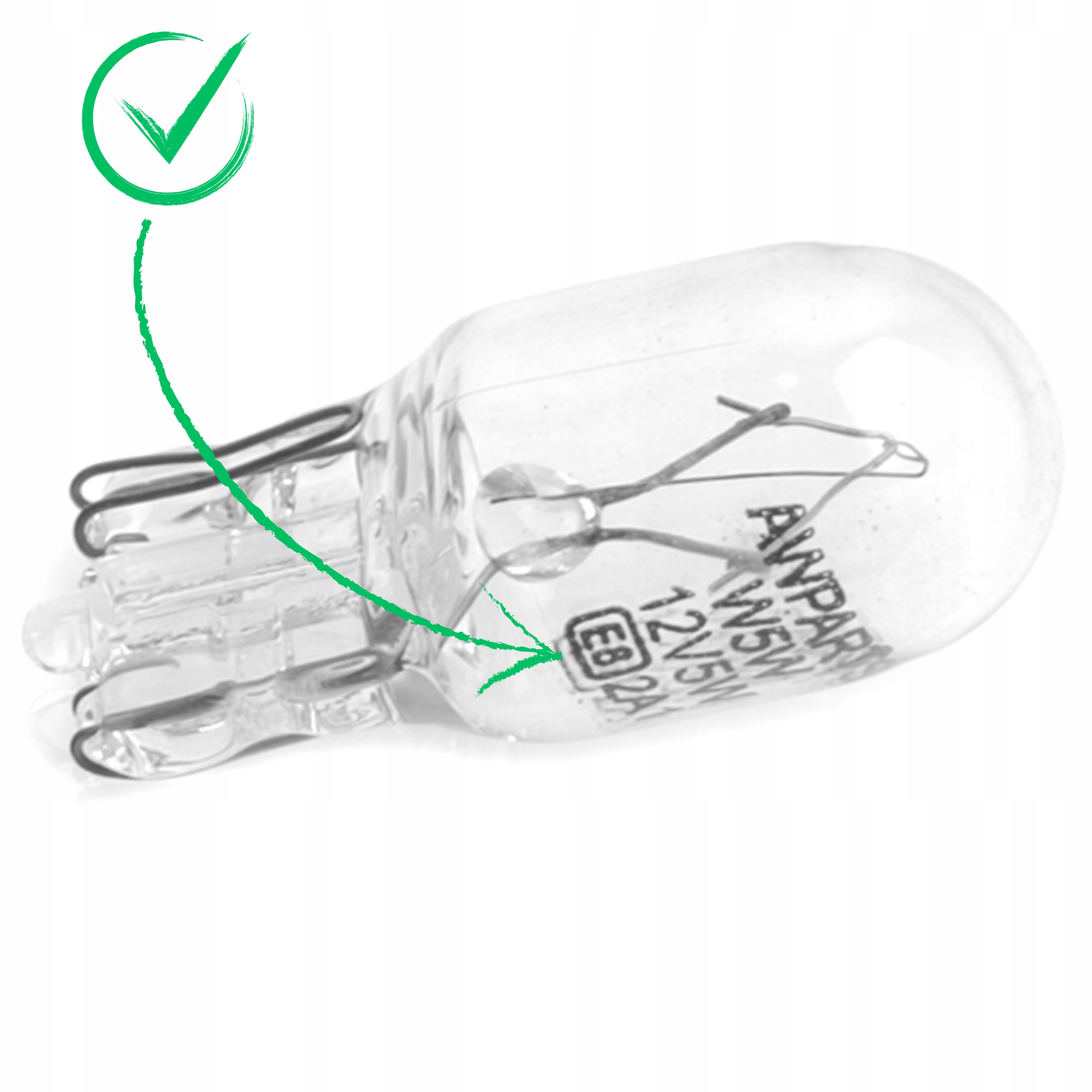 10x ŻARÓWKA W5W 12V BIAŁA ŚWIATŁA POZYCYJNE POSTOJOWE HOMOLOGACJA ECE E8 Producent AWparts