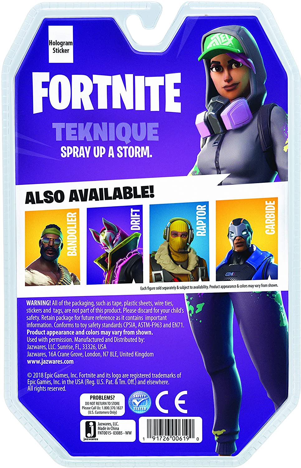 FORTNITE SOLO MODE FIGURKA TEKNIQUE EPIC JAZWARES Typ figurka