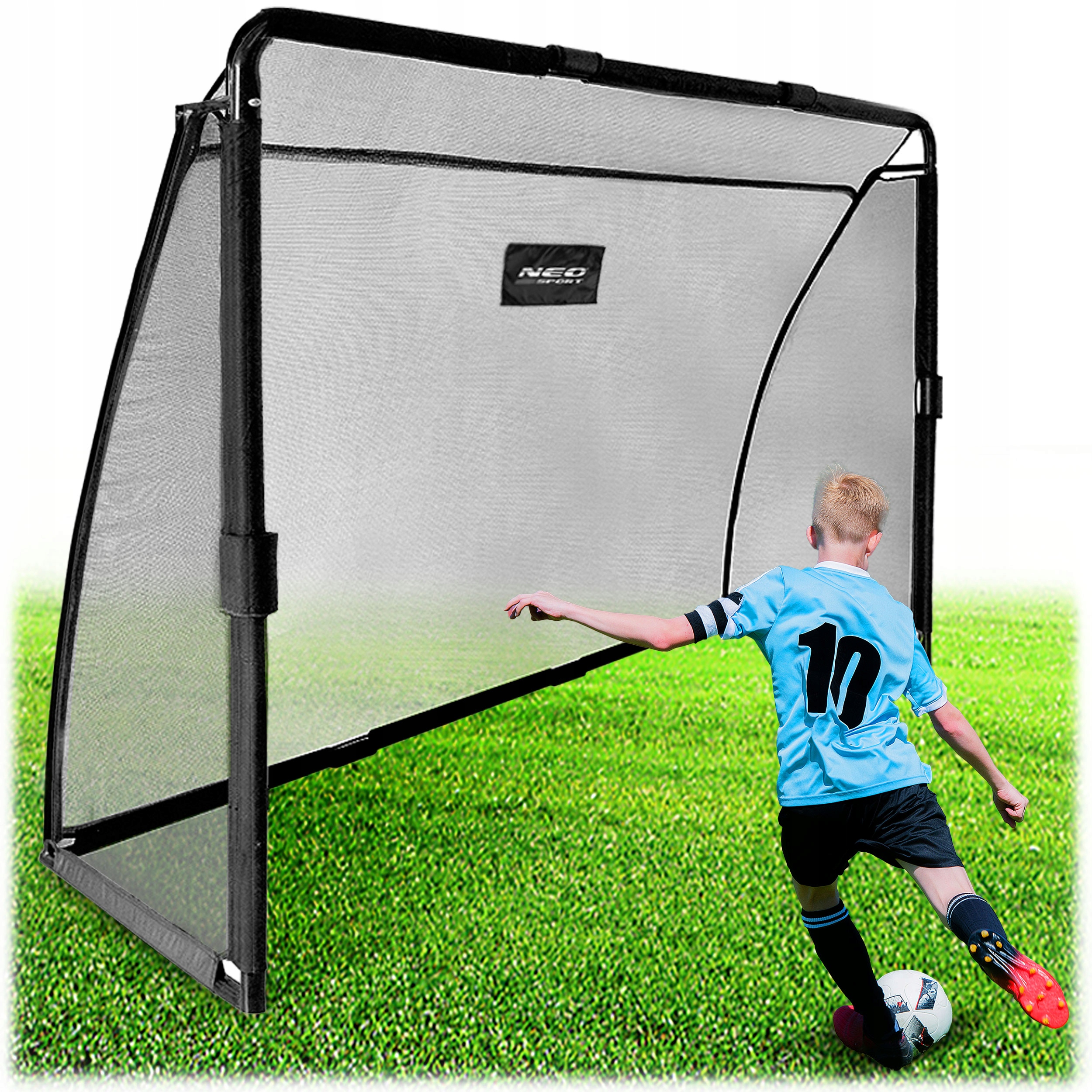 Duża Bramka Piłkarska Do Piłki Nożnej 300x200x90 cm Stalowa Neo-Sport