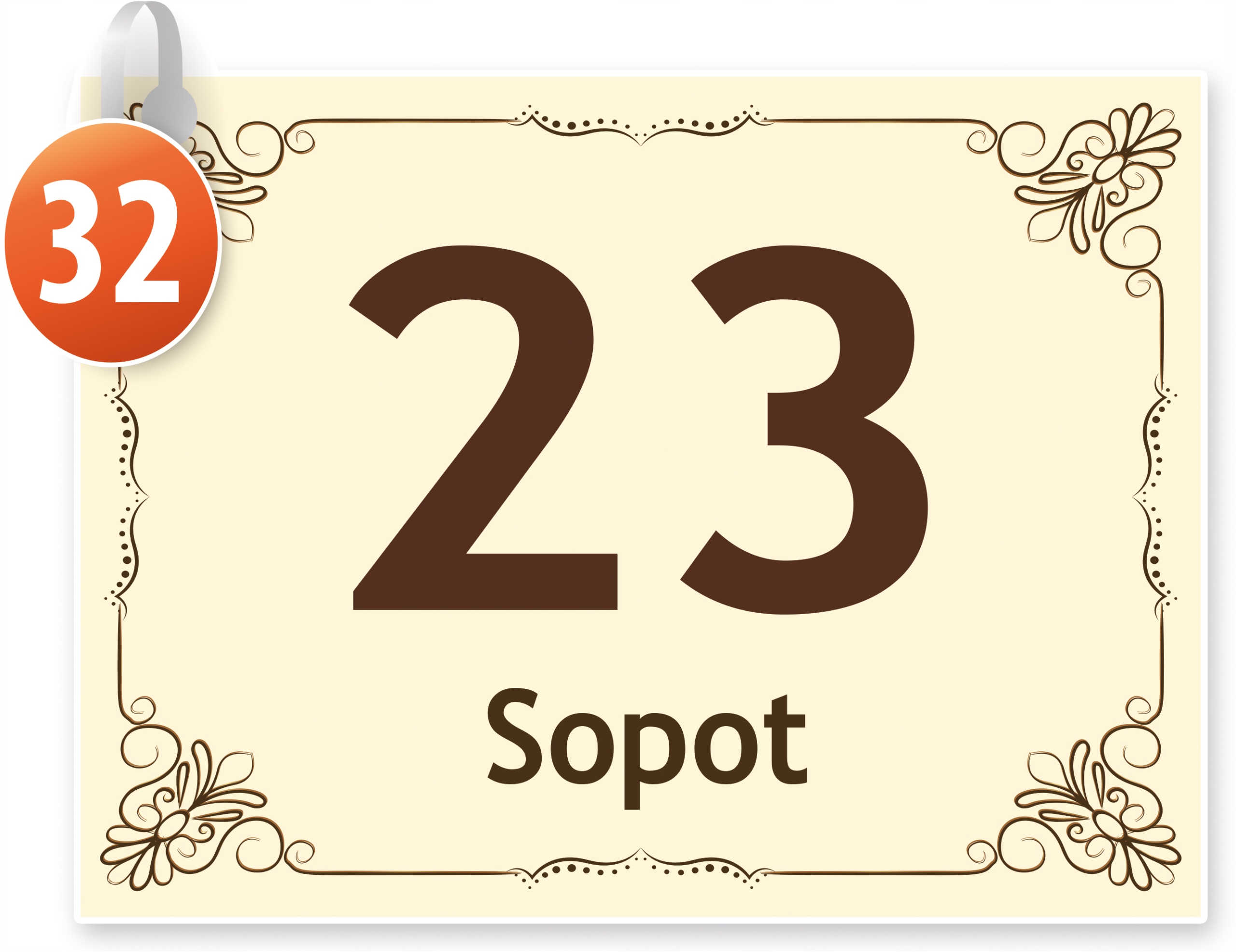 TABLICZKA ADRESOWA z numerem domu tablica 40x30 cm Kod producenta 40x30_ADR_32