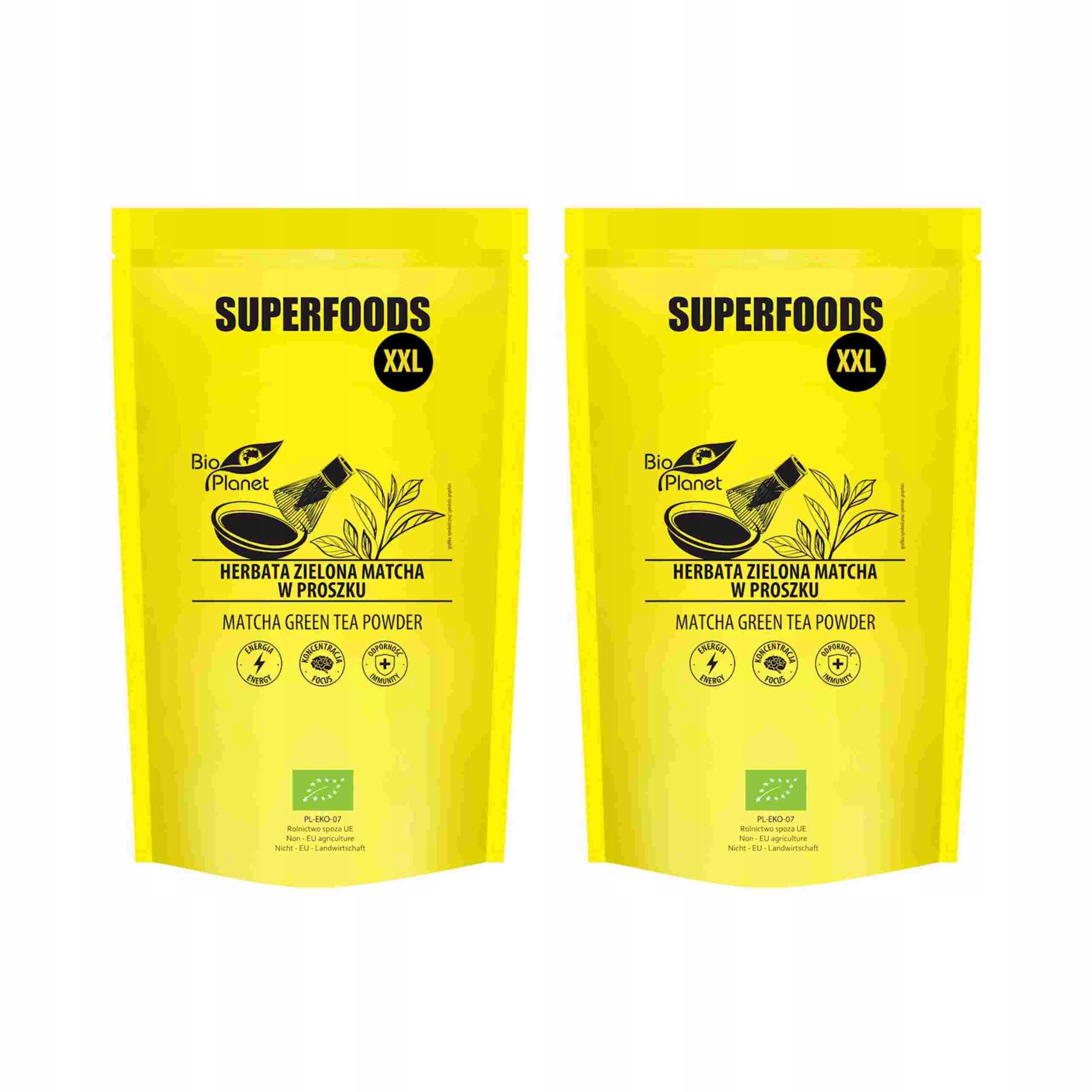 2x Herbata Zielona Matcha Bio 500 g Bio Planet Superfoods