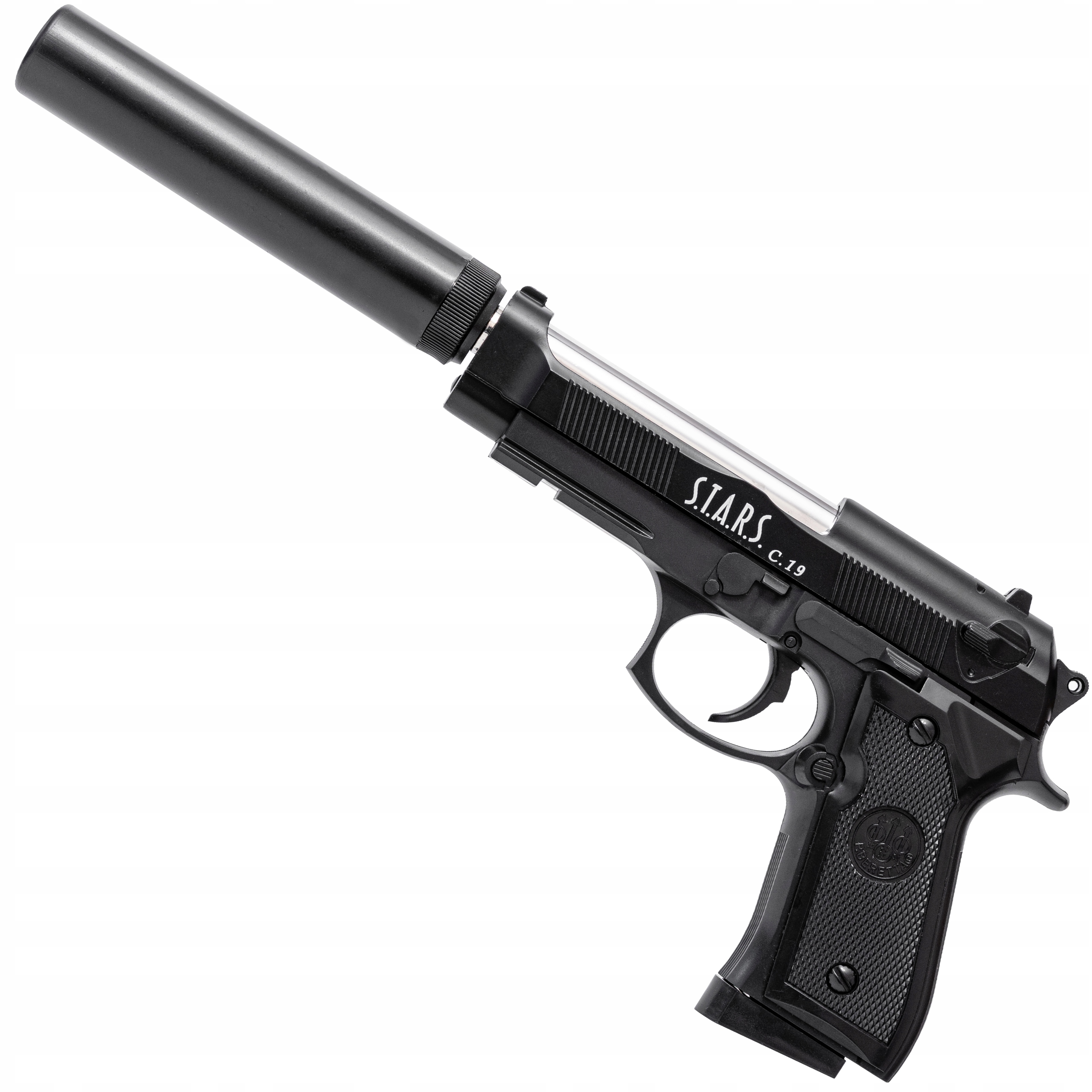 PISTOLET NA KULKI METAL ASG + TŁUMIK + 1000 KULEK Rodzaj pistolety