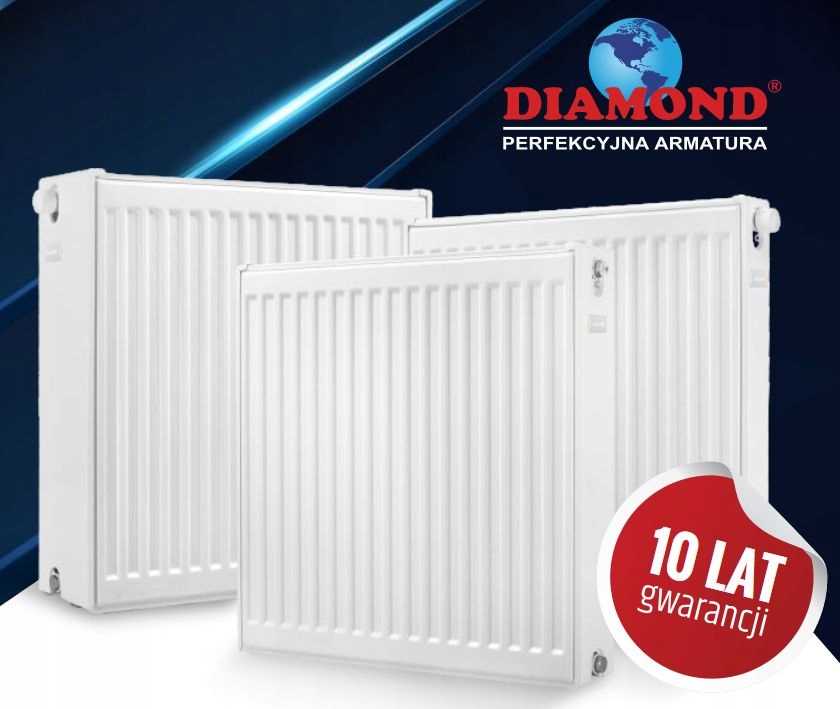 GRZEJNIK PANELOWY DOLNOZAS. DIAMOND V22 400x1600 Marka Diamond