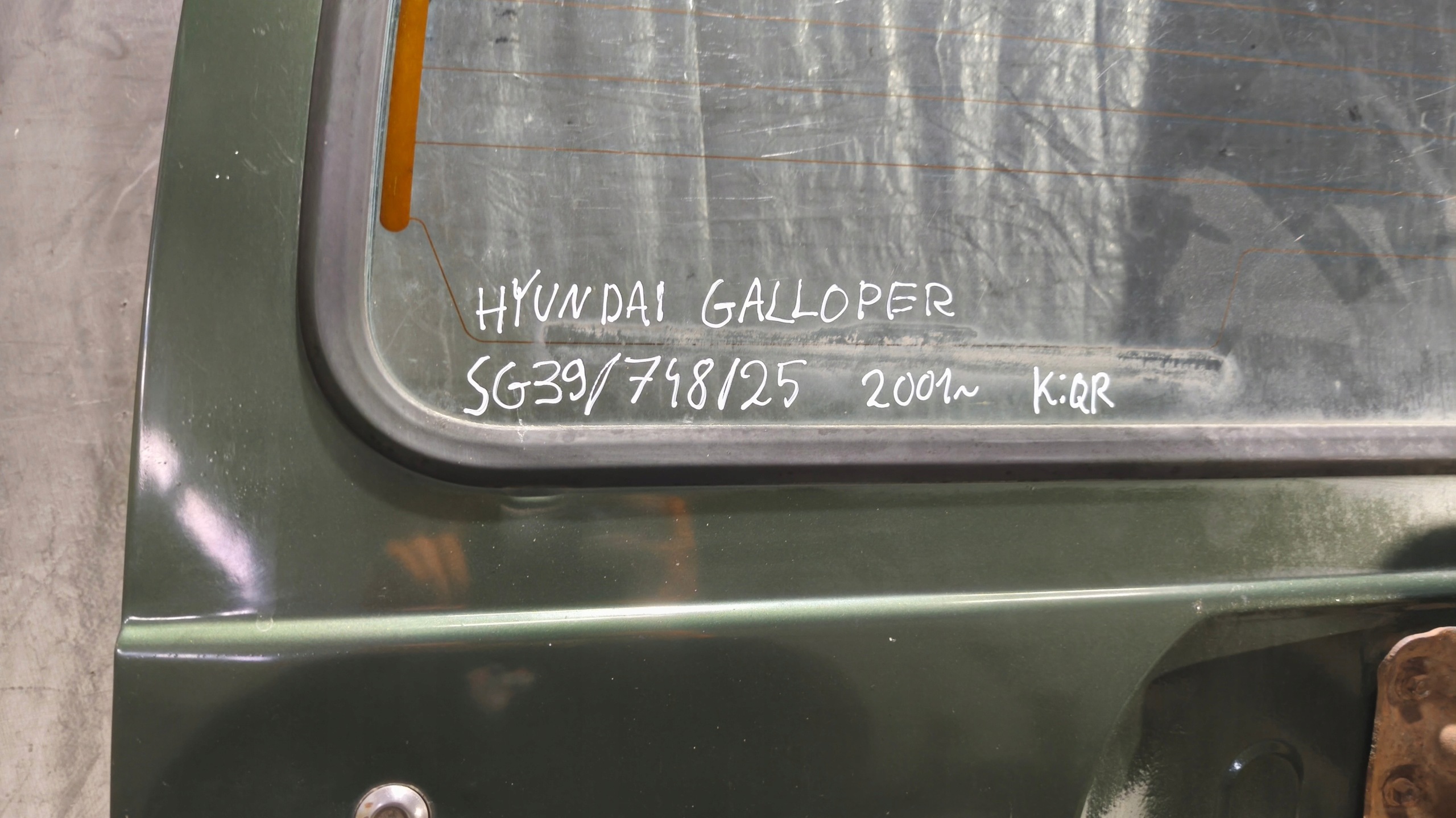 trunk door boot HYUNDAI GALLOPER 2001r K: QR