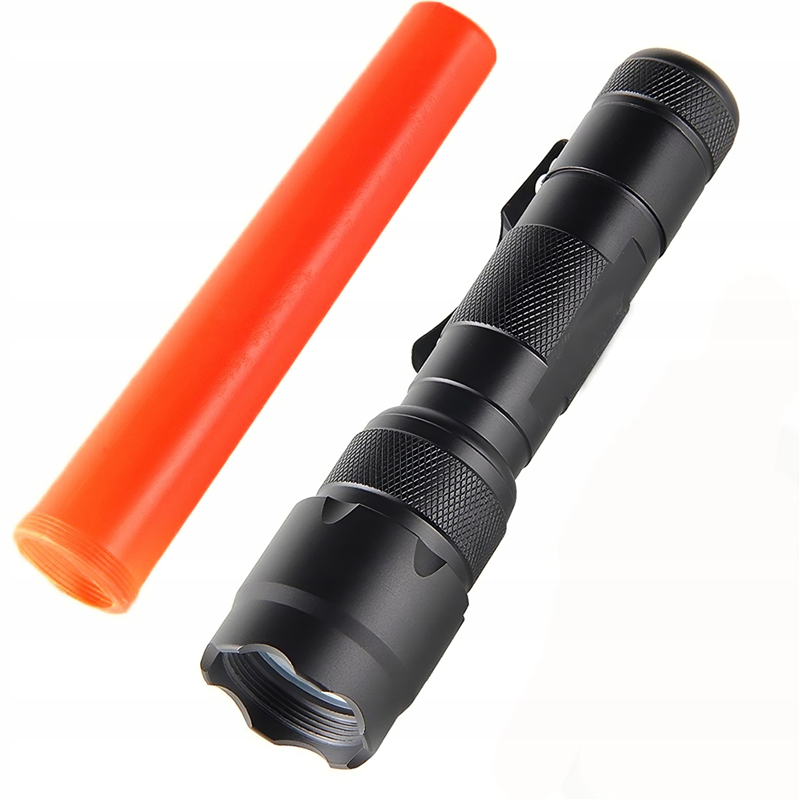 LATARKA POLICYJNA WOJSKOWA MOCNA LED ZOOM SZPERACZ Model retoo