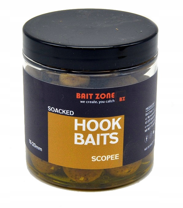 Kulki przynętowe haczykowe Hook Baits Scopee BAIT-ZONE16-20mm 250ml
