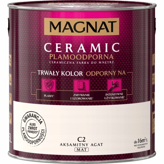 FARBA MAGNAT CERAMIC AKSAMITNY AGAT C2 2,5L