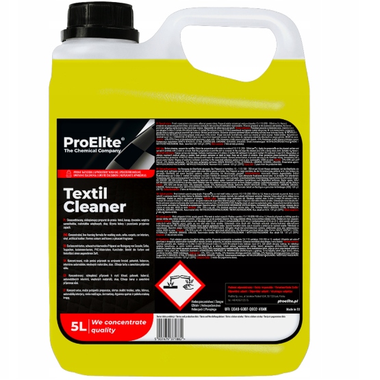 

Proelite Textil Cleaner Płyn Prania Tapicerki 5L