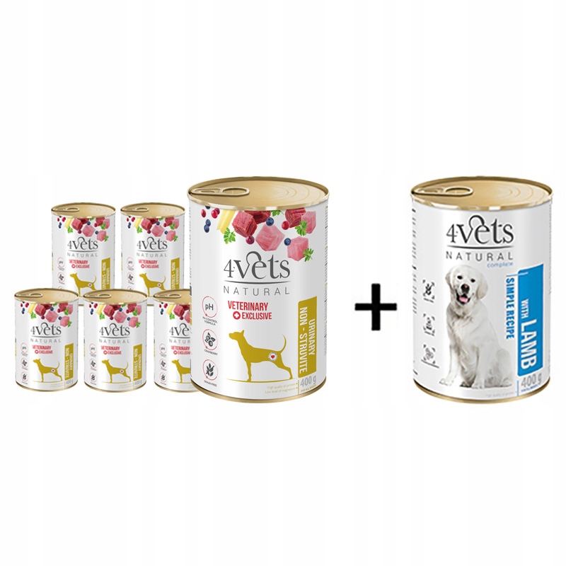 4Vets Urinary Non-struvite 400g dla psa Dolina