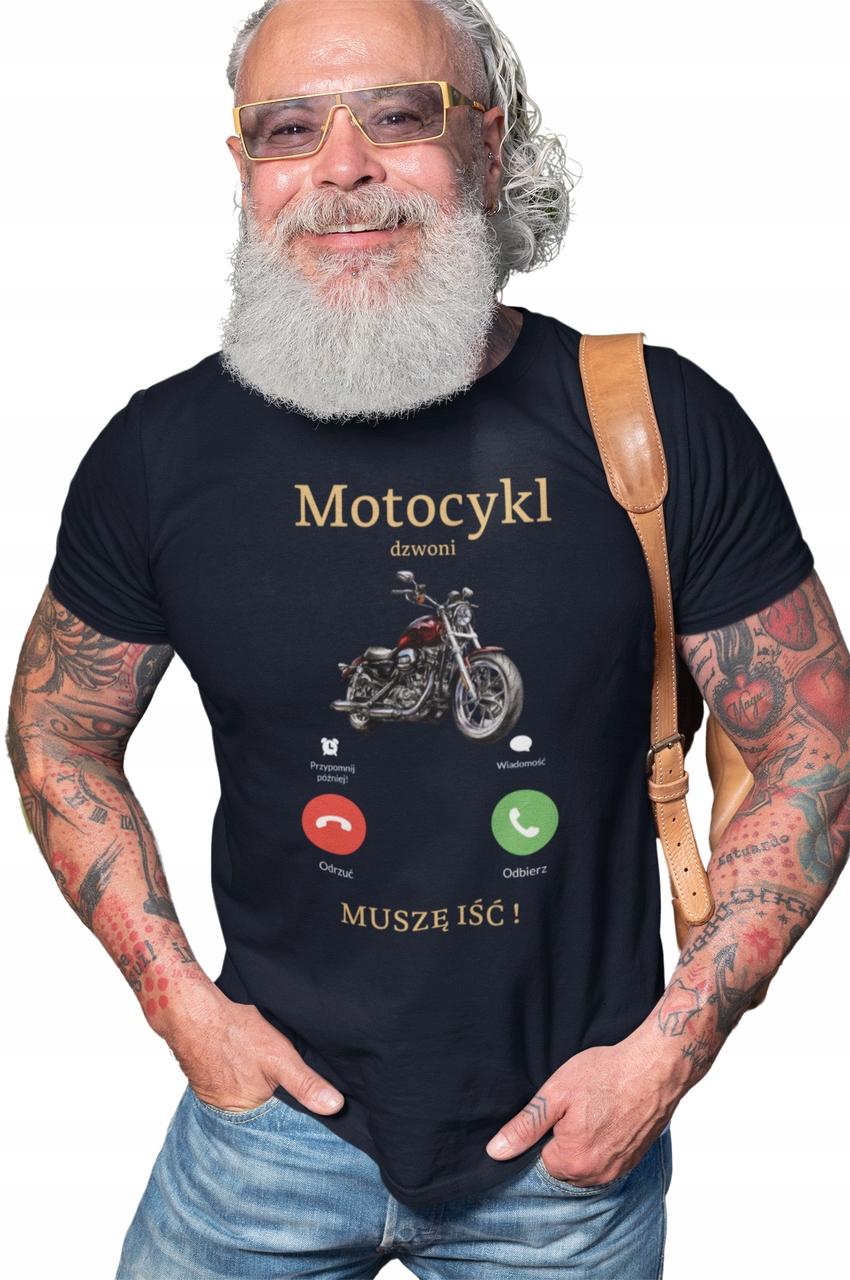 

T-shirt Męski Motor Motocykl Dla Niego