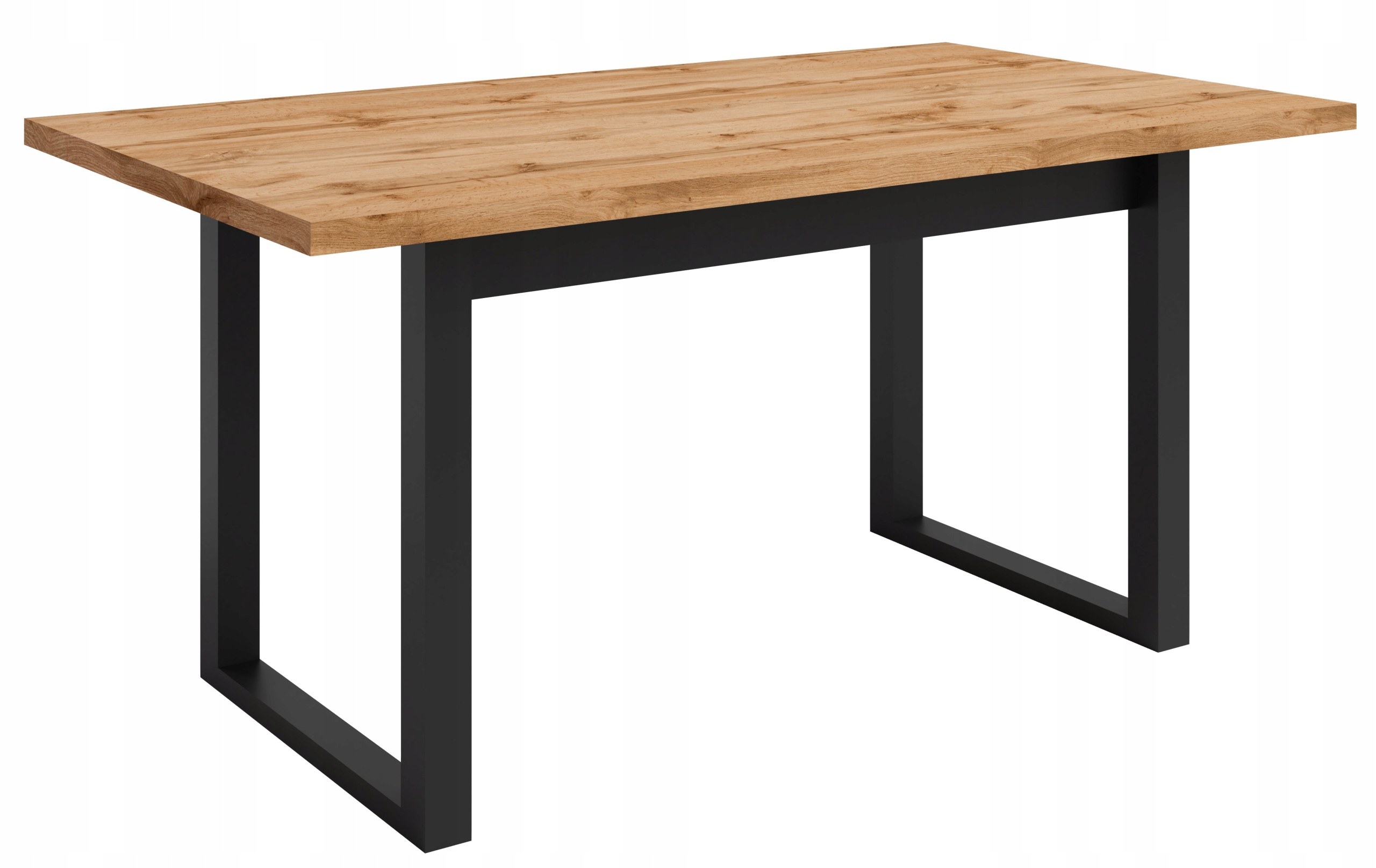 Stół Prostokątny Pik 160X90 Kuchnia, Salon, Czarny/ Dąb Wotan