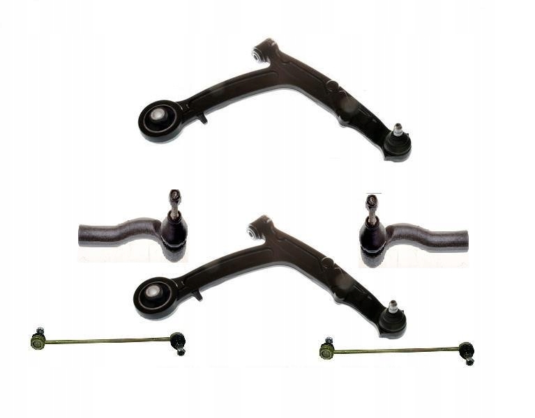 Rameno Koncovka Spojka Fiat Panda II Přední 6 Ks.