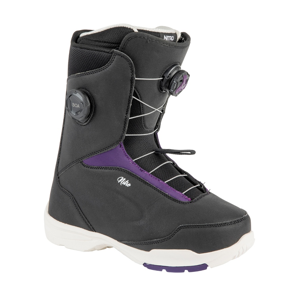 Dámské snowboardové boty Nitro Scala Boa černo-fialové 40 2/3 26.5 cm