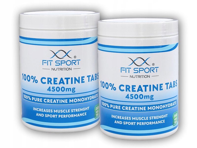 2x 100% Creatine Tabs 4500mg 240 vege tablet