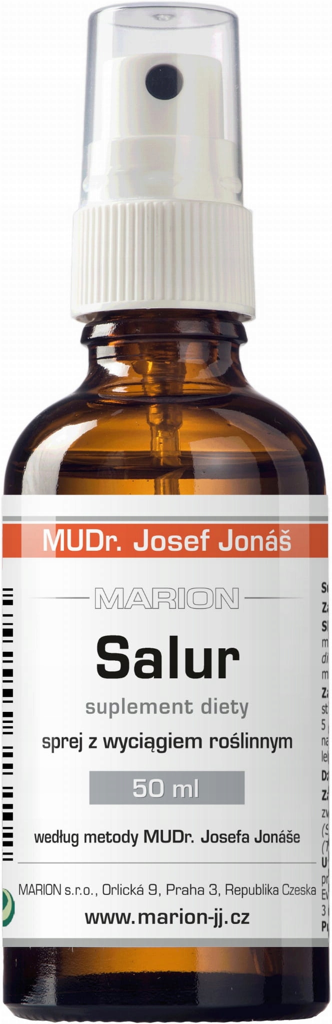 Marion Salur 50 ml spray. Wsparcie detoksykacji wg metody dr Josefa Jonasa