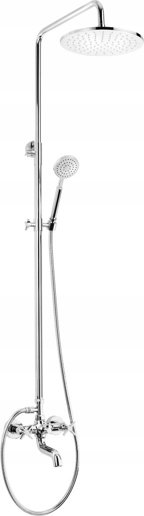 Temisto chróm Sprchový stĺp s vaňovou batériou (NAC_01QT) /ka/