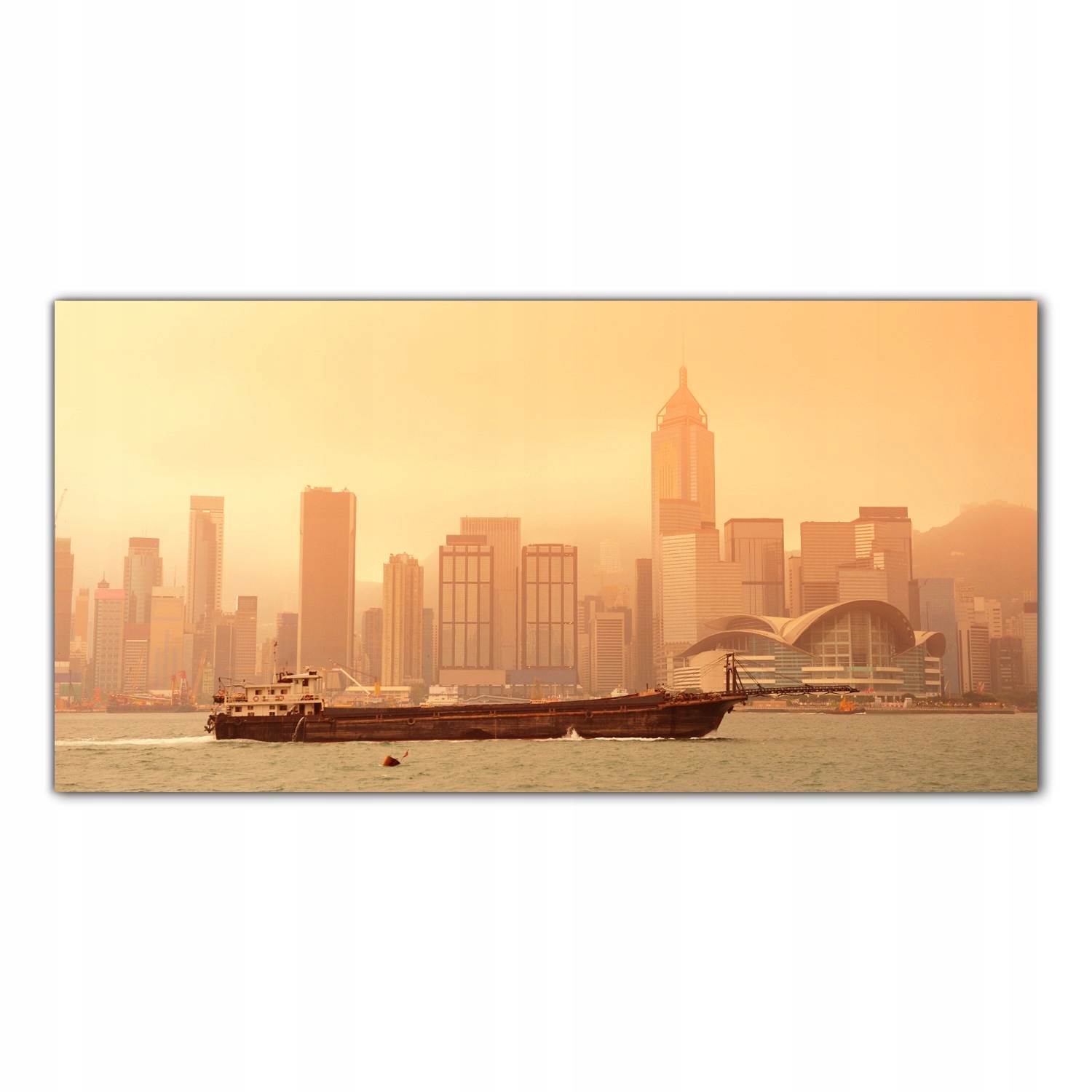 

Hartowany Obraz Szklany Hong Kong Przystań 120x60