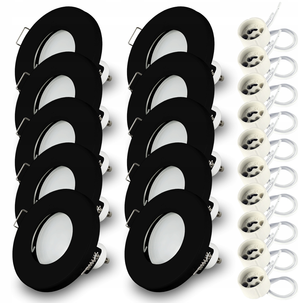 

10 x Oprawa wpuszczana halogen IP44 Led 7W 4000K