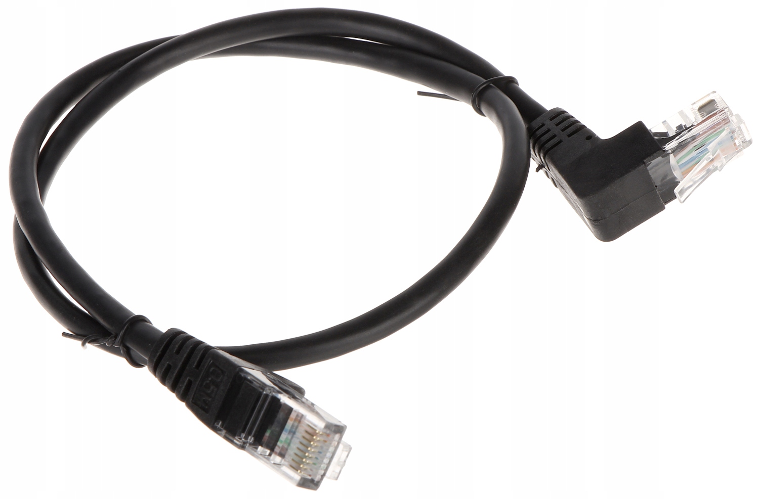 Patchcord Kabel sieciowy Lan RJ45 UTP 0.5m Kątowy