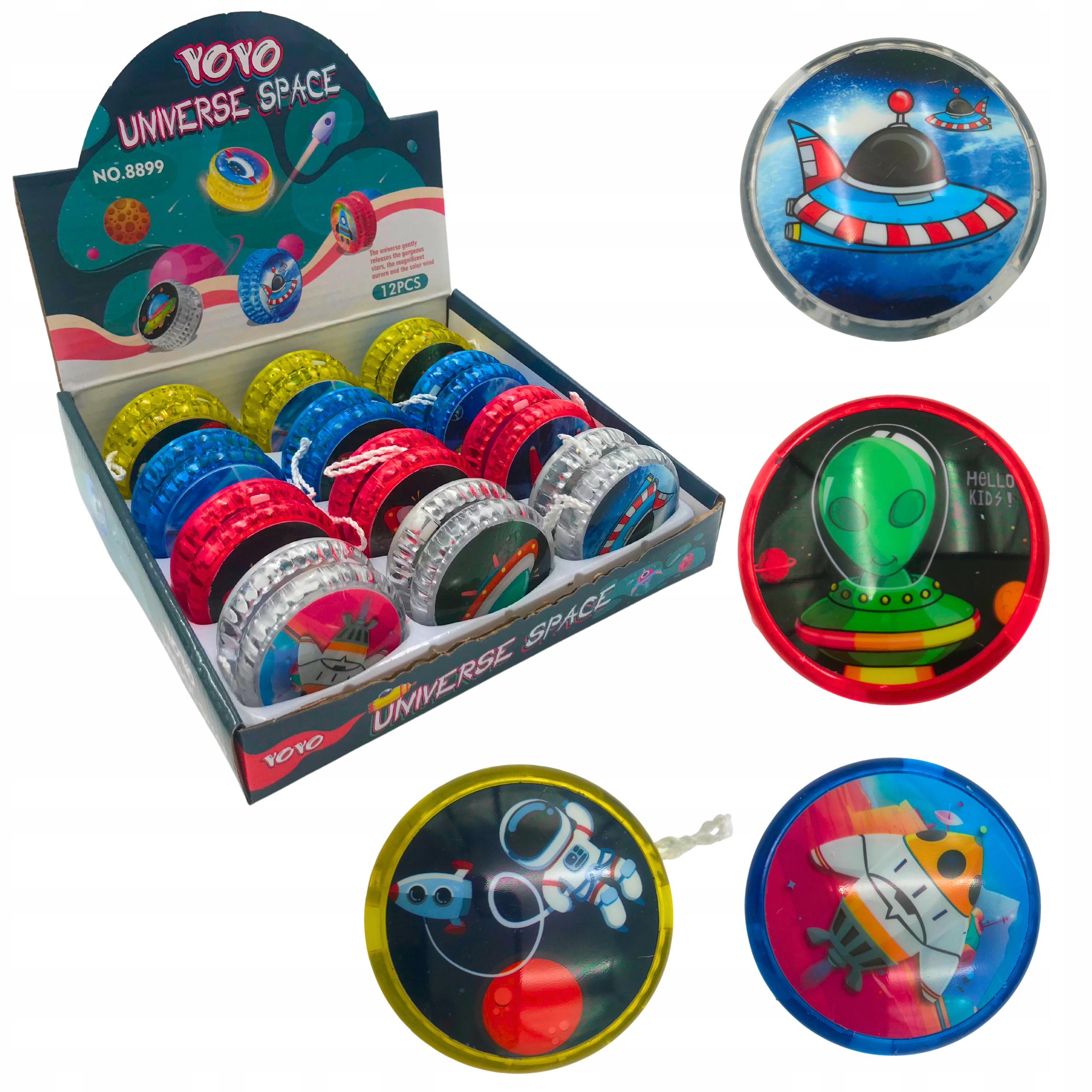 JOJO ŚWIECĄCE YOYO ZABAWKA LED PREZENT DLA DZIECKA