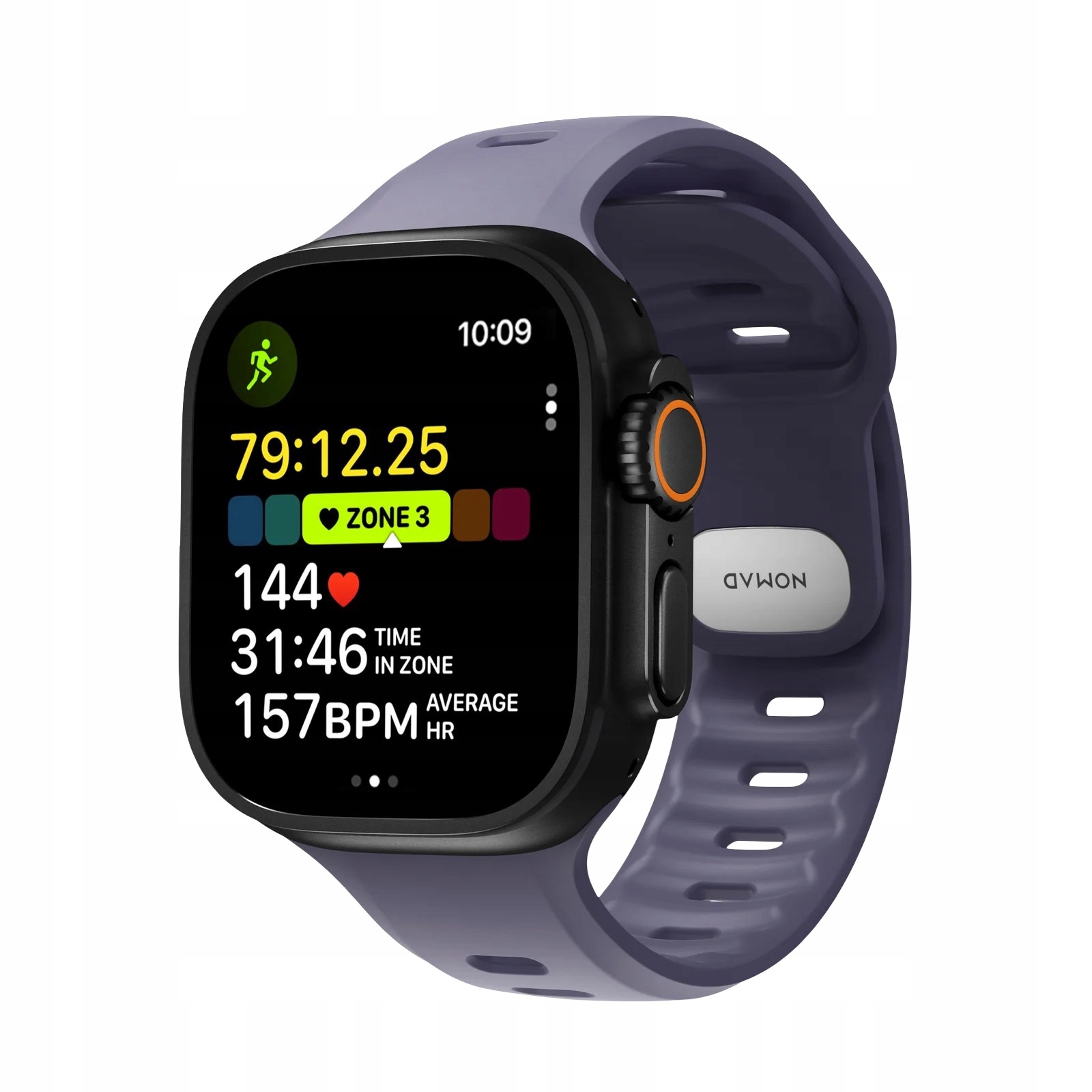 Pasek do Apple Watch 49mm/Ultra Sportowy Nomad Tempo Band, Wytrzymały Fkm