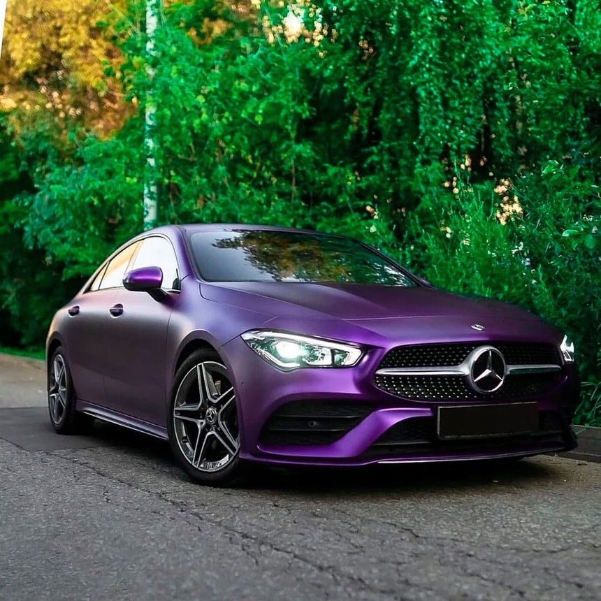 FOLIA FIOLETOWA SATYNA 20m*152cm FIOLET PERŁA CHROM MAT SAMOCHODOWA OKLEINA Kod producenta 87461