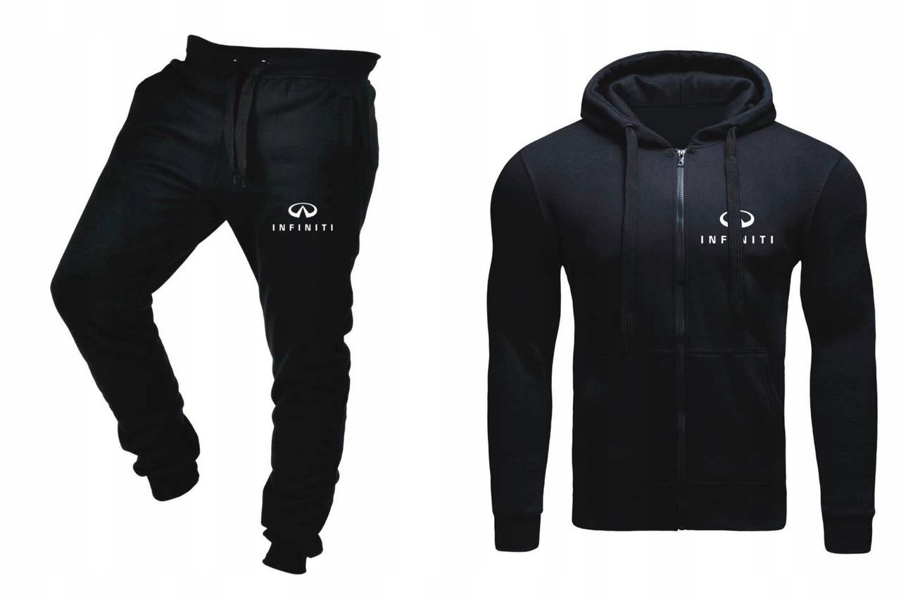 Tepláková Souprava Teplákovka Infiniti Pánská Rozepínací Černá M
