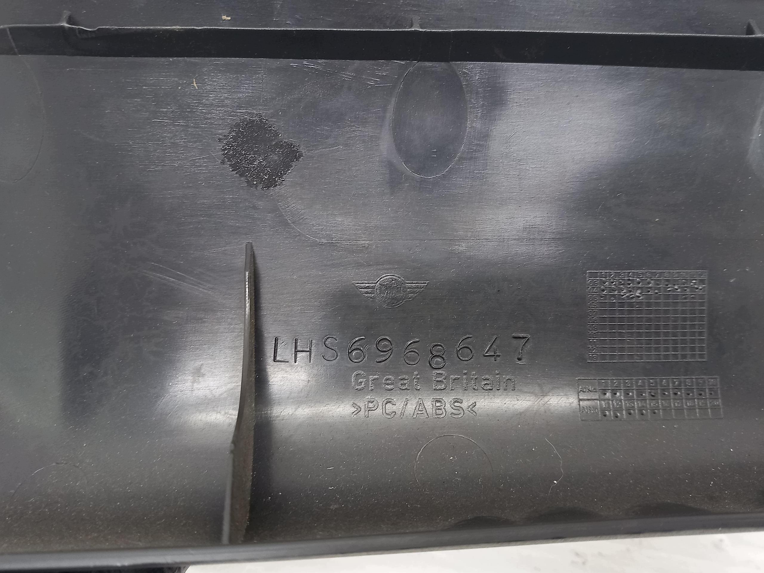 MINI COOPER CABRIO R52 cover SLUPKA A left front 6968647 OEM