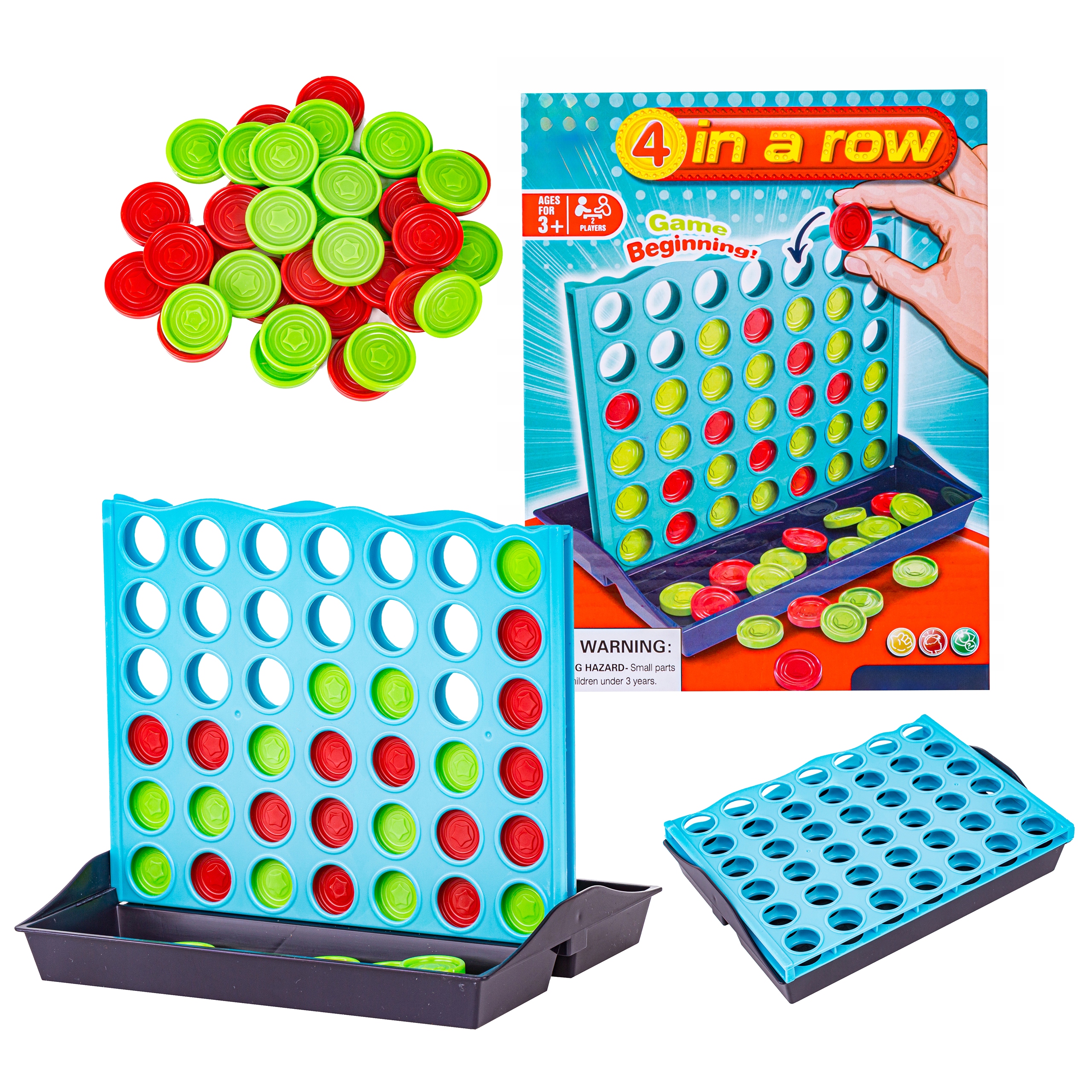 GRA PLANSZOWA DLA DZIECI 4 W RZĘDZIE UKŁADANKA czwórka w lini logiczna