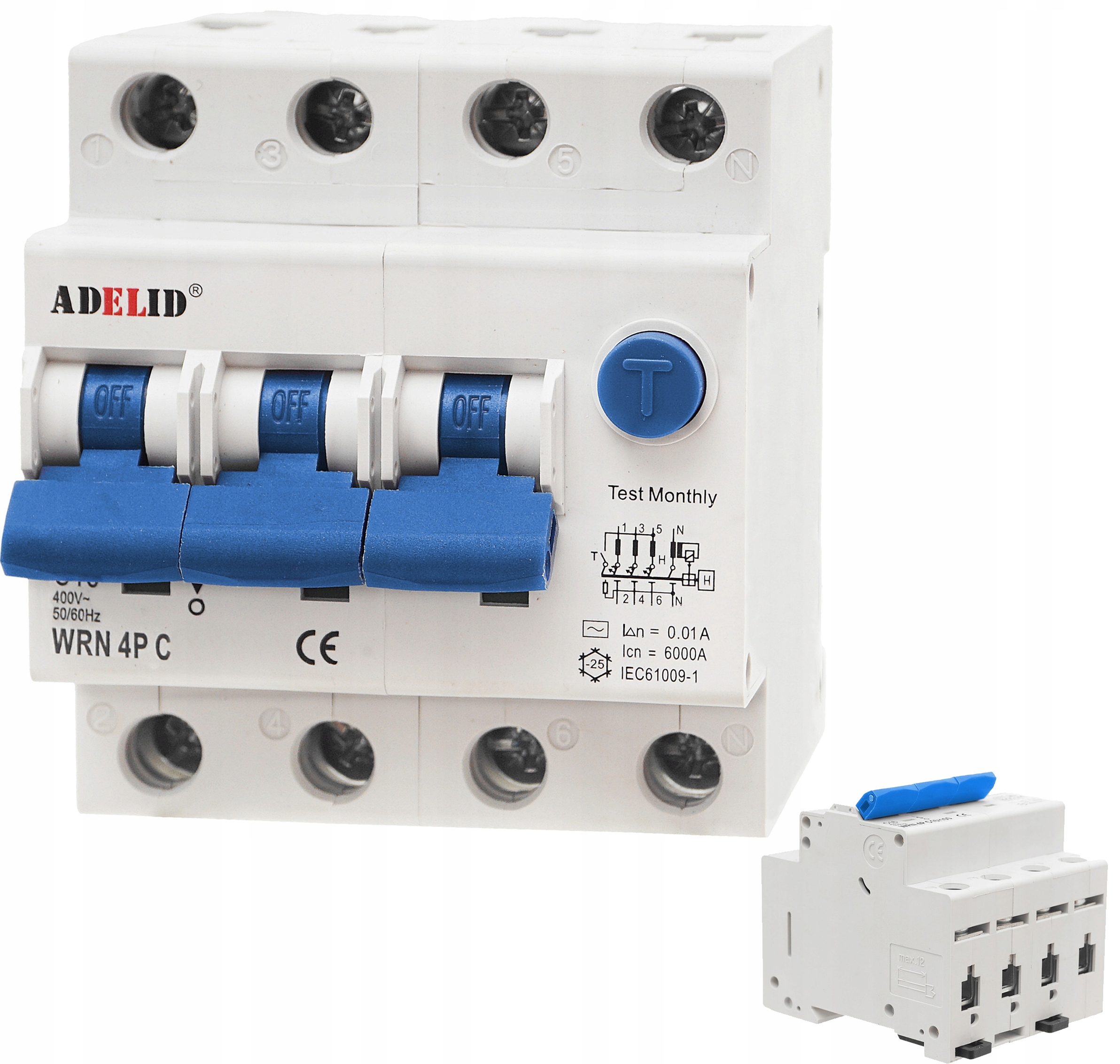 Wyłącznik Róźnicowoprądowy Z Członem Nadprądowym Rcbo 4P C16A 30mA