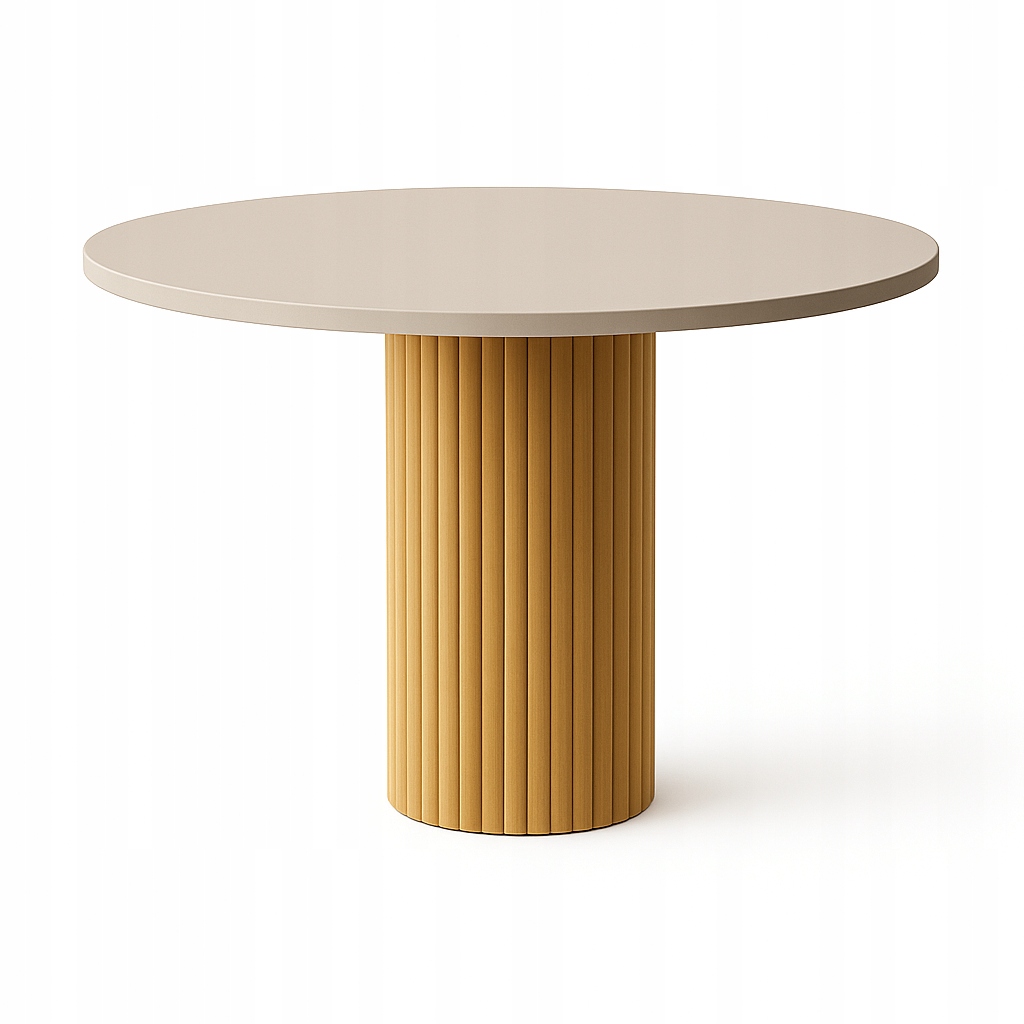 Zlatý stůl do obývacího pokoje, stůl Kašmír 75 cm, kulatý jídelní stůl