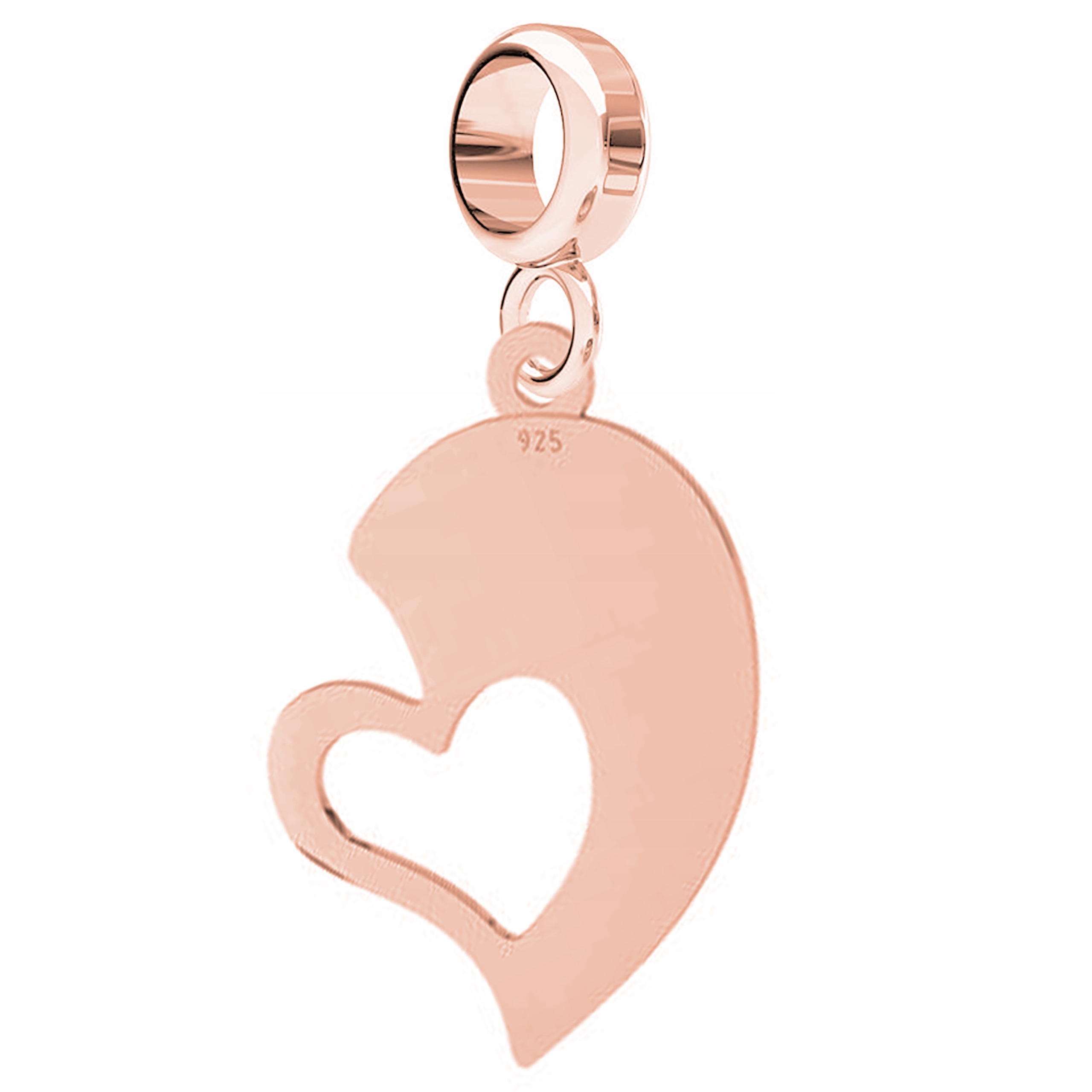Přívěsek Srdce Láska růžové zlato 925