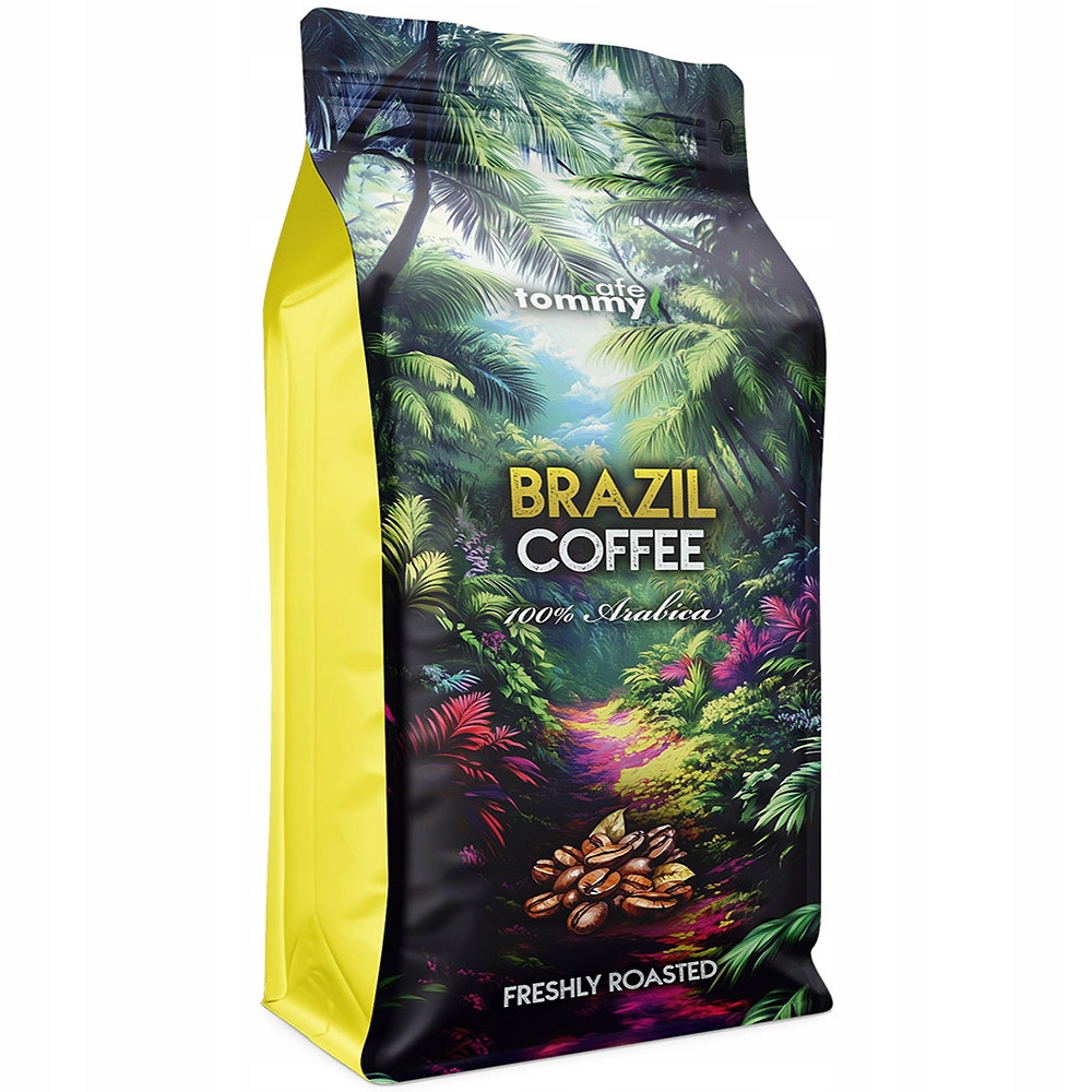 Levně Káva zrnková Brazílie 1 kg 100% Arabica Čerstvě pražená Tommy Cafe