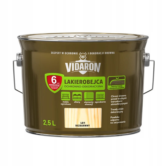 Lakierobejca Vidaron 2.5 l Bezbarwny