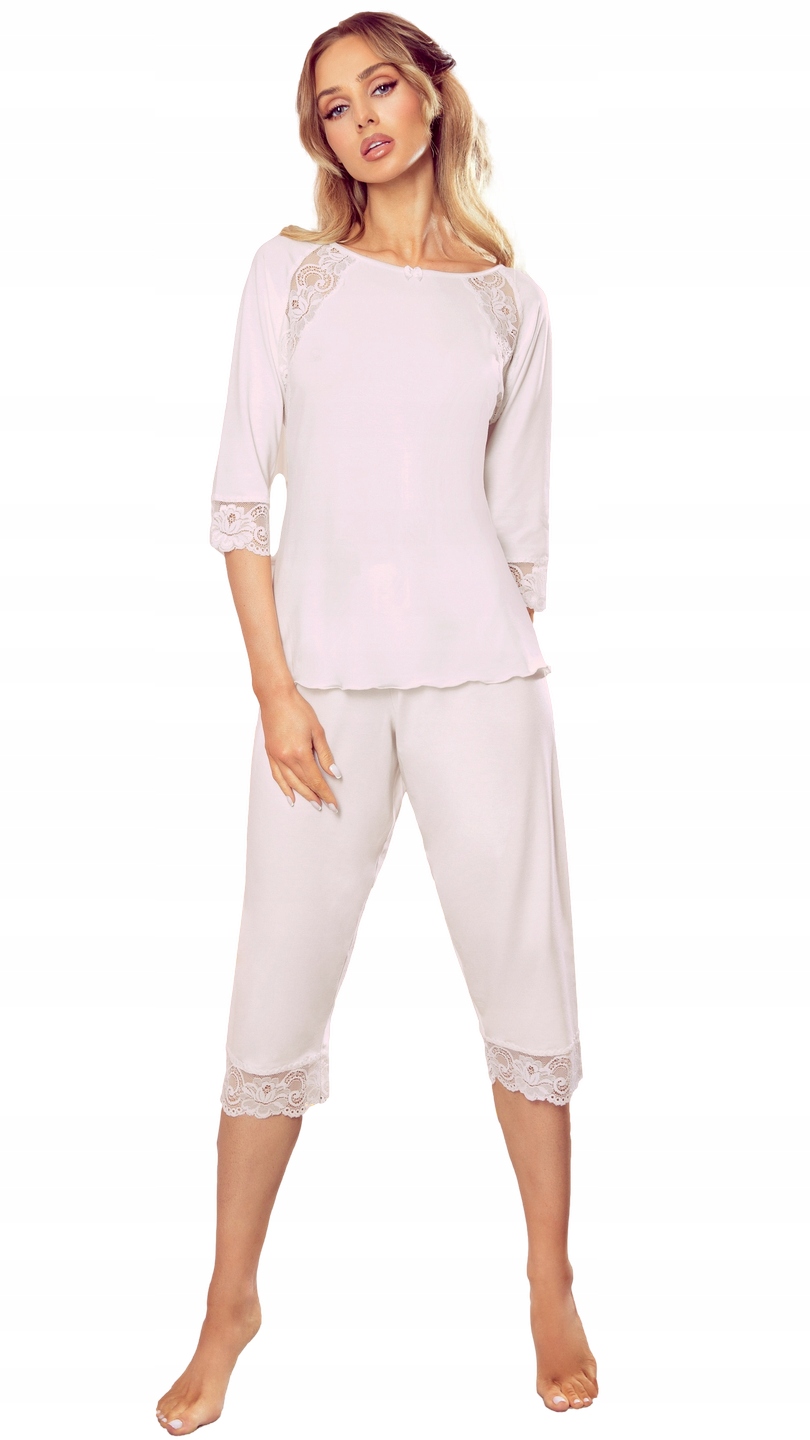 

Tina piżama dwuczęściowa koronka różowa Eldar S