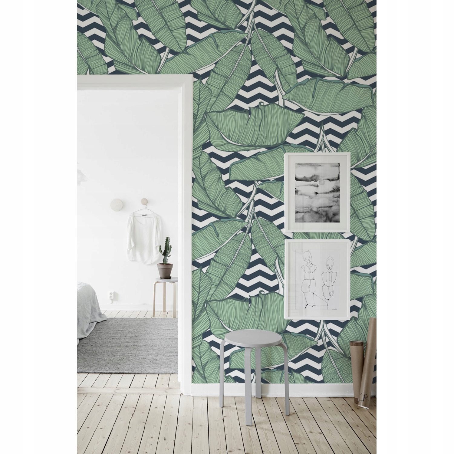 

Tapeta na ścianę Minimalistyczne liście 208x146 cm