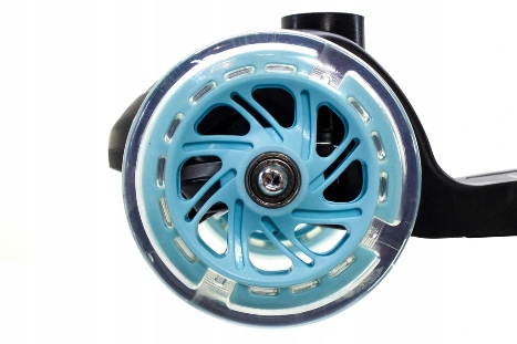 HULAJNOGA TRÓJKOŁOWA PLAYGROUND LED ŚWIECĄCA 50KG Kolor Czarny Turkusowy Wielokolorowy