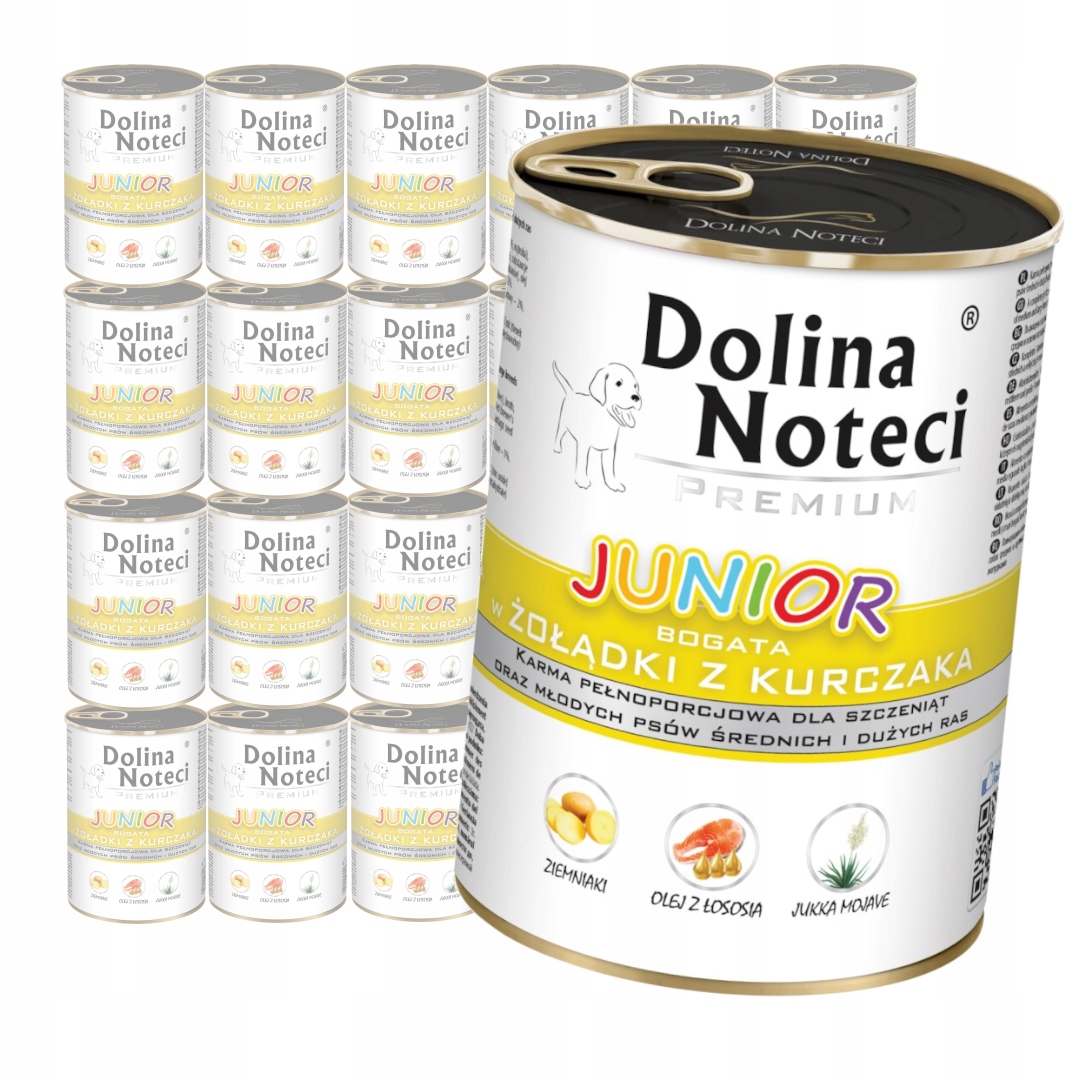 Levně Dolina Noteci Premium Junior 24x400g Vlhké Krmivo Žaludky