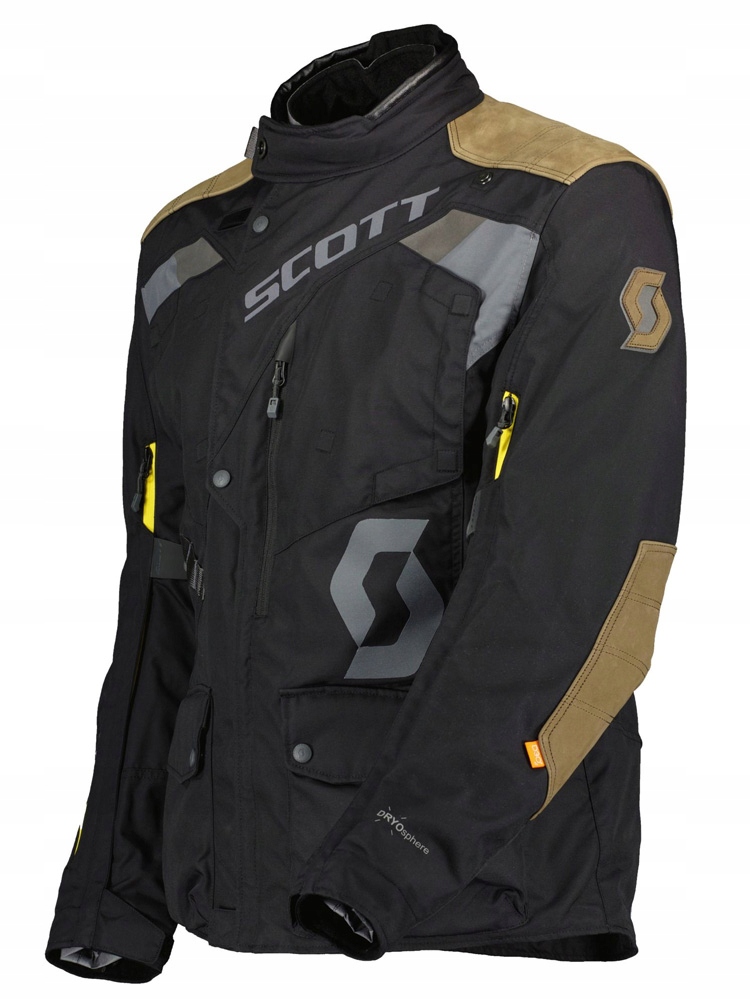Kurtka motocyklowa Scott Dualraid Dryo czarna 2XL Materiał tekstylia